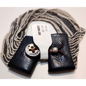 Johnny Was Hippie Collection 925 Silver Dark & Light One Size Chain Bracelet